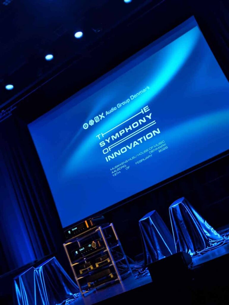 B&oslash;rresen M8 Gold Signature Loudspeaker And Aavik M-880 Mono Amplifier Launch Event with audio group denmark