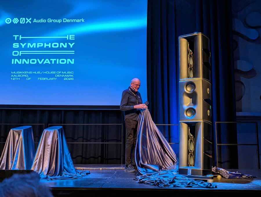 B&oslash;rresen M8 Gold Signature Loudspeaker And Aavik M-880 Mono Amplifier Launch Event with audio group denmark